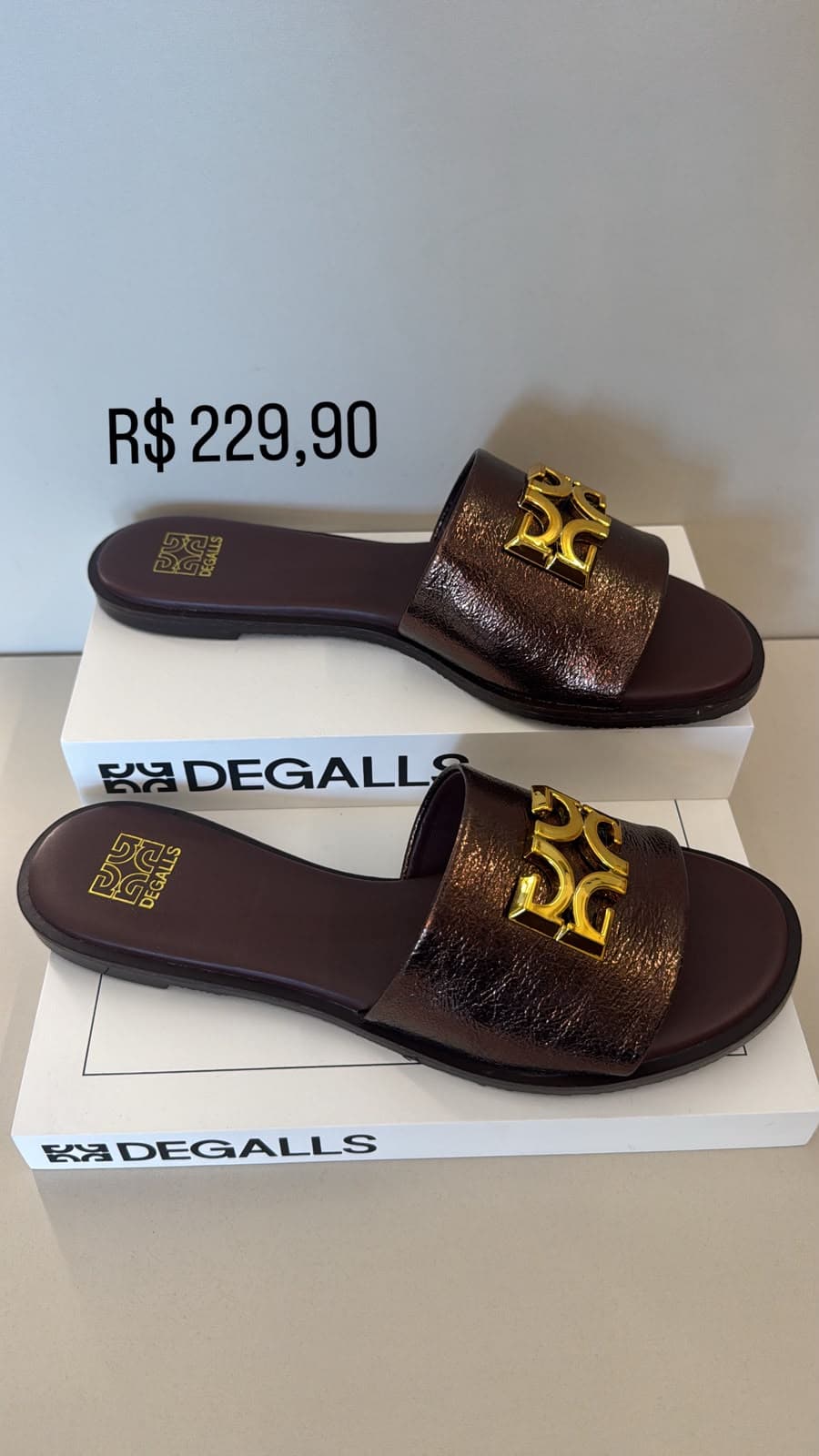 Rasteira Metalzada