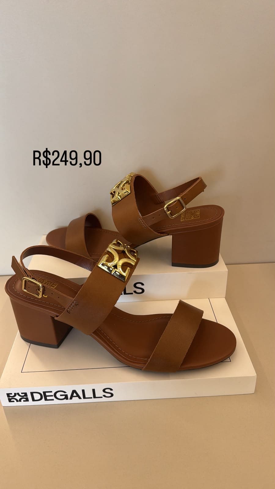 Sandália Salto Bloco