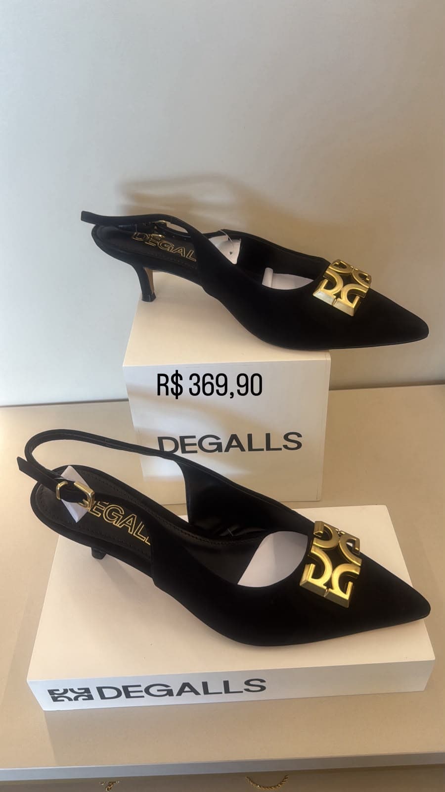 Scarpin Slingback Preto